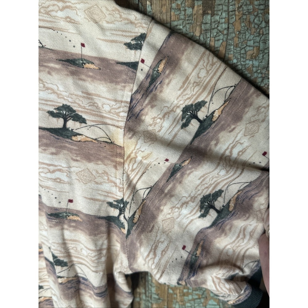 Vintage Tabasco Polo Shirt Mens Large.  Golf Course Themed Print. - Picture 2 of 7